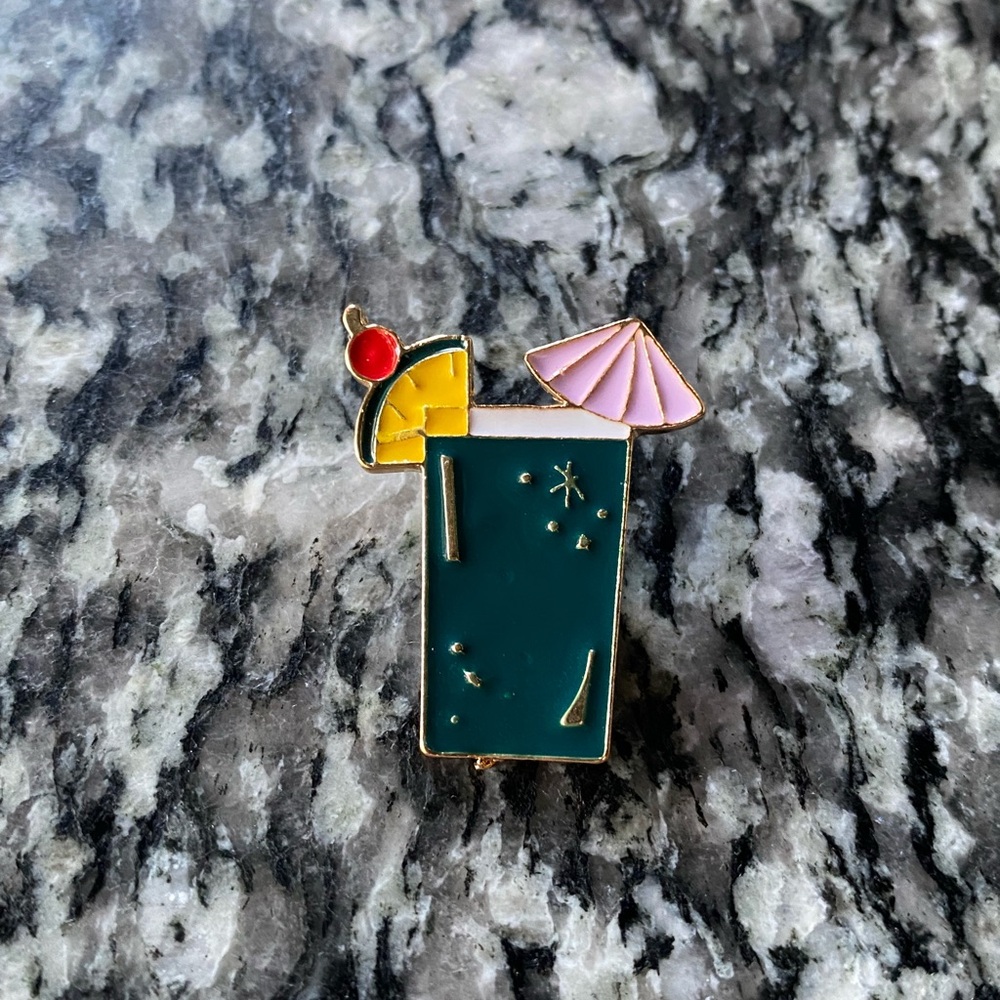 Colorful Cocktail Enamel Pin